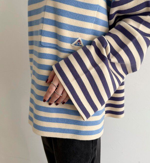 fredy emue「【GEVACO/ゲバコ】ボーダーニットプルオーバー」|ニット・セーター|
