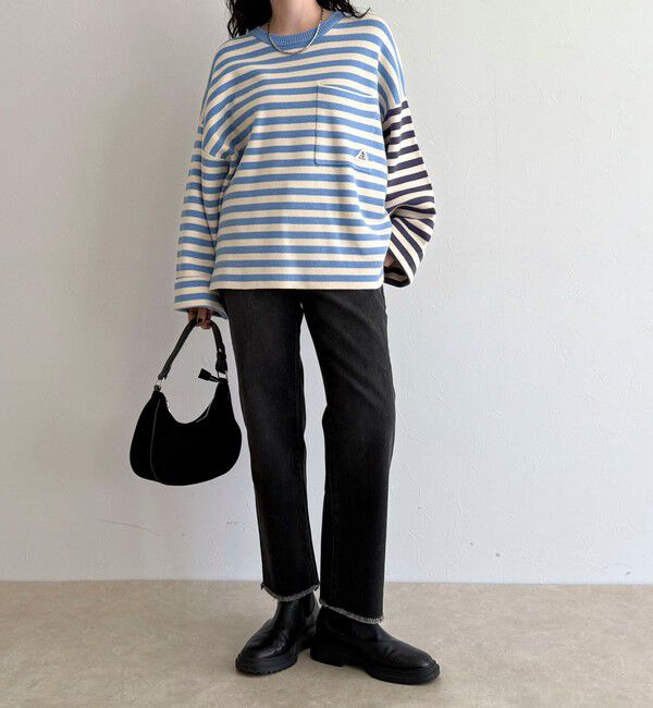 fredy emue「【GEVACO/ゲバコ】ボーダーニットプルオーバー」|ニット・セーター|