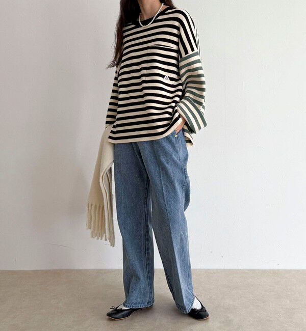 fredy emue「【GEVACO/ゲバコ】ボーダーニットプルオーバー」|ニット・セーター|