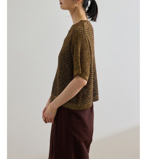 ROPE「ラメメッシュプルオーバー/セットアップ対応」|ニット・セーター|