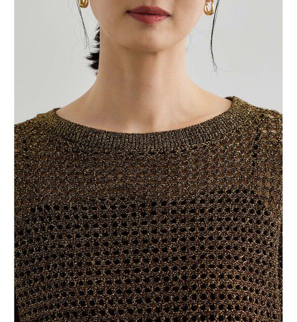 ROPE「ラメメッシュプルオーバー/セットアップ対応」|ニット・セーター|