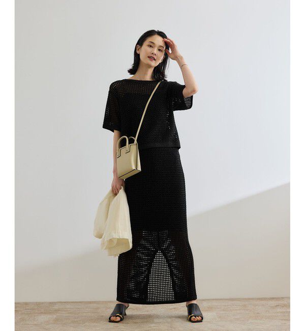 ROPE「ラメメッシュプルオーバー/セットアップ対応」|ニット・セーター|