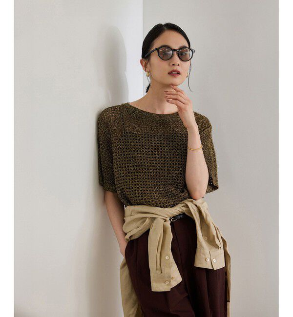 ROPE「ラメメッシュプルオーバー/セットアップ対応」|ニット・セーター|