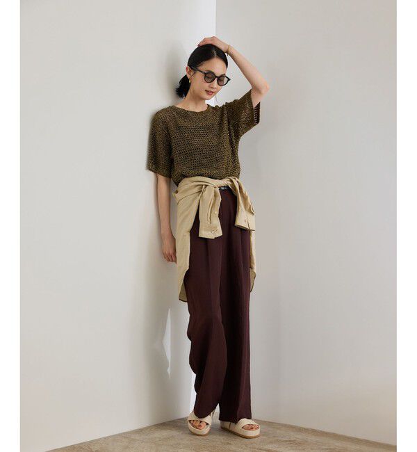 ROPE「ラメメッシュプルオーバー/セットアップ対応」|ニット・セーター|