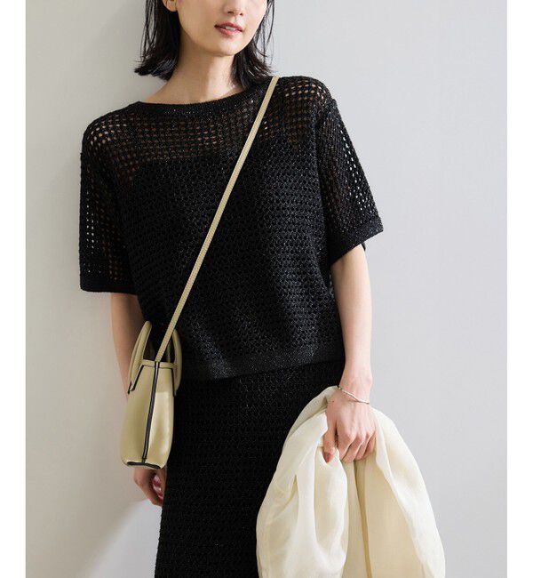 ROPE「ラメメッシュプルオーバー/セットアップ対応」|ニット・セーター|