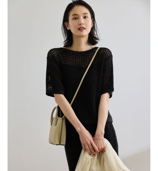 ROPE「ラメメッシュプルオーバー/セットアップ対応」|ニット・セーター|