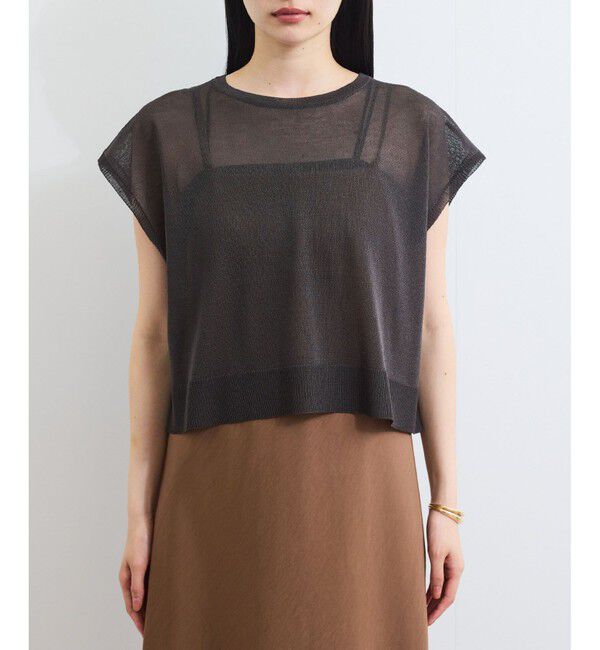 VIS「ドライタッチシアーニットトップス」|ニット・セーター|