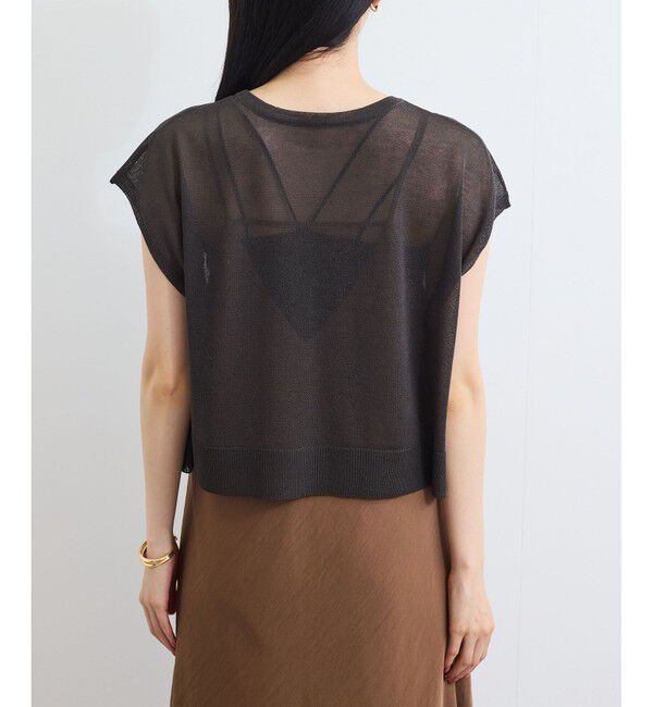 VIS「ドライタッチシアーニットトップス」|ニット・セーター|