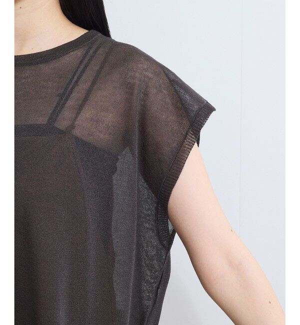 VIS「ドライタッチシアーニットトップス」|ニット・セーター|