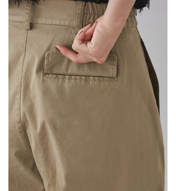 VIS「バレルシルエットコットンパンツ」|チノ|
