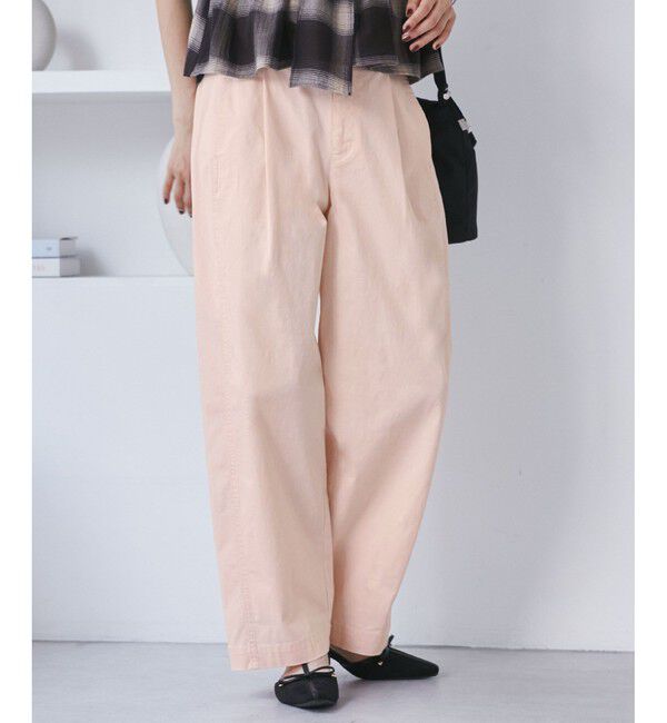 VIS「バレルシルエットコットンパンツ」|チノ|