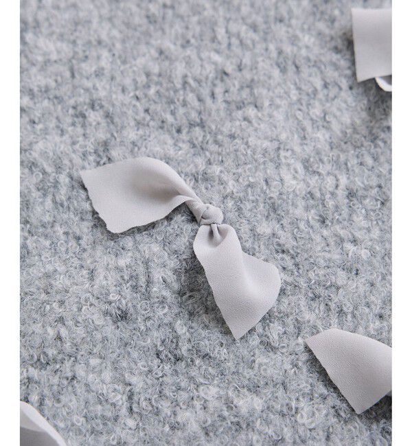 VIS「【WEB限定】ゆるっとボリュームリボンモチーフニット」|ニット・セーター|