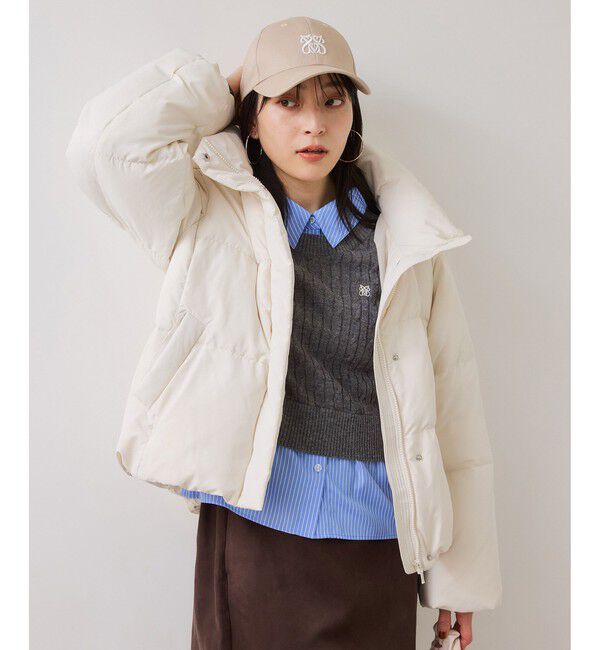 VIS「ハイゲージケーブシャツドッキングプルオーバー」|ニット・セーター|