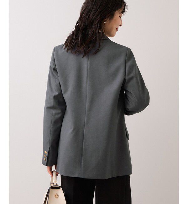 VIS「【美easy】コンフォート金ボタンジャケット/イージーケア・UVケア・セットアップ対応」|テーラードジャケット|
