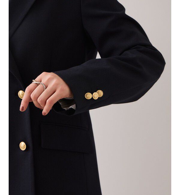 VIS「【美easy】コンフォート金ボタンジャケット/イージーケア・UVケア・セットアップ対応」|テーラードジャケット|