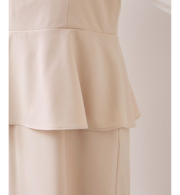 VIS「【WEB限定】美easyコンフォートツイルペプラム切替キャミワンピース/イージーケア・UVケア」|ワンピース|