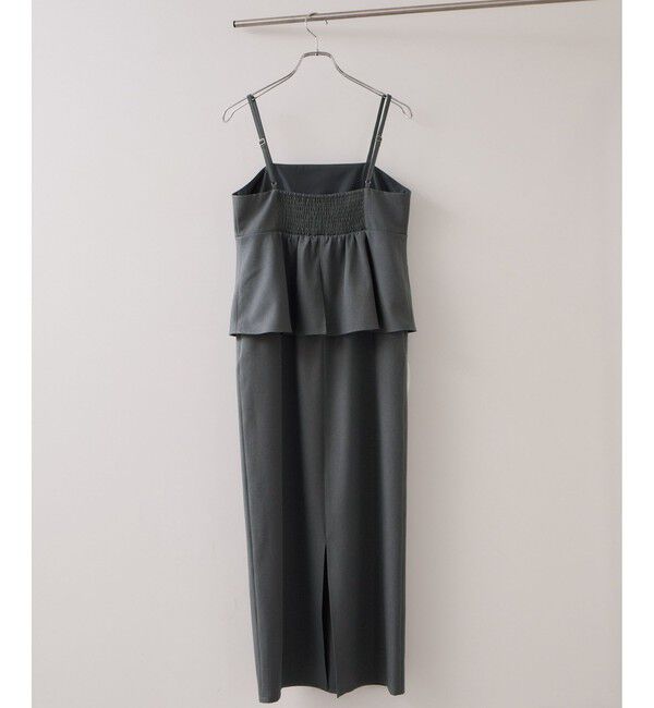 VIS「【WEB限定】美easyコンフォートツイルペプラム切替キャミワンピース/イージーケア・UVケア」|ワンピース|