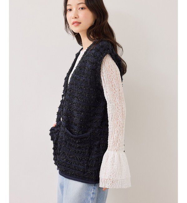 VIS「フレアスリーブレーストップス」|Tシャツ・カットソー|