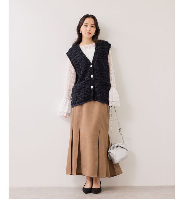 VIS「フレアスリーブレーストップス」|Tシャツ・カットソー|