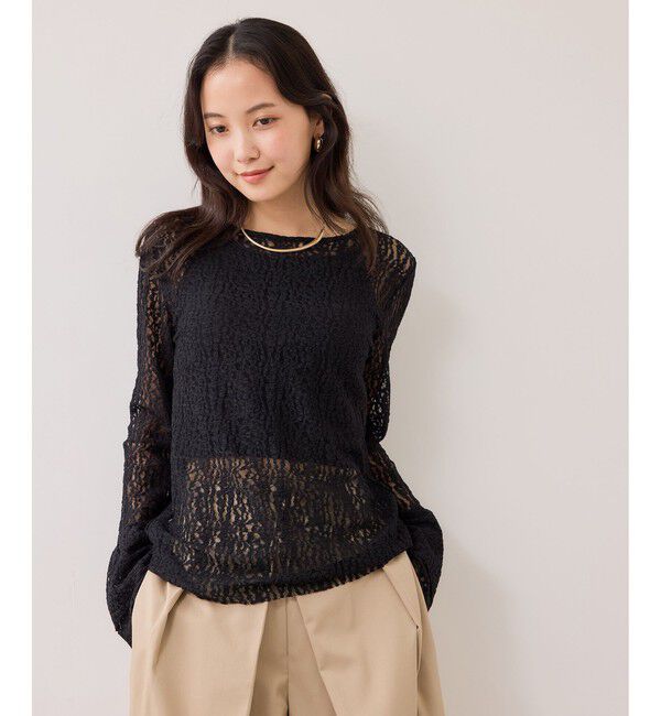 VIS「フレアスリーブレーストップス」|Tシャツ・カットソー|