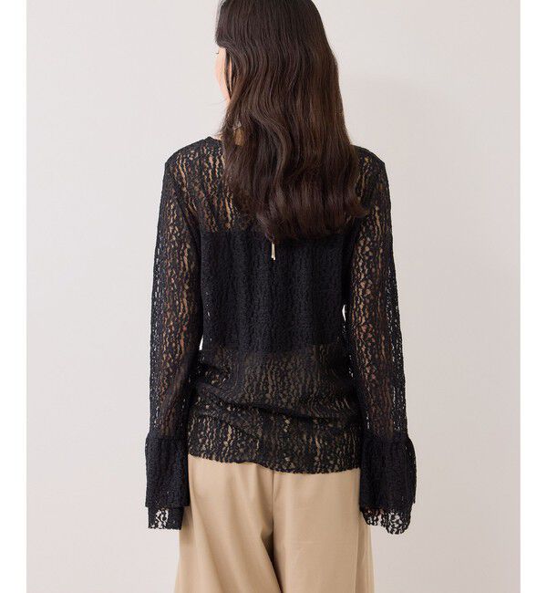 VIS「フレアスリーブレーストップス」|Tシャツ・カットソー|