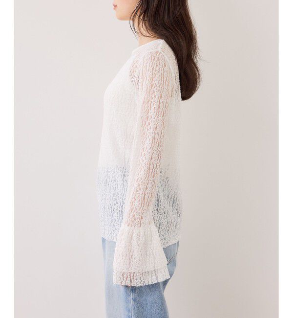 VIS「フレアスリーブレーストップス」|Tシャツ・カットソー|