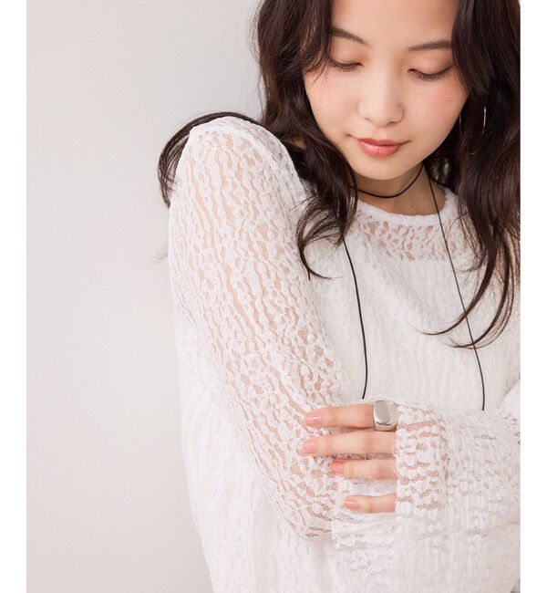 VIS「フレアスリーブレーストップス」|Tシャツ・カットソー|