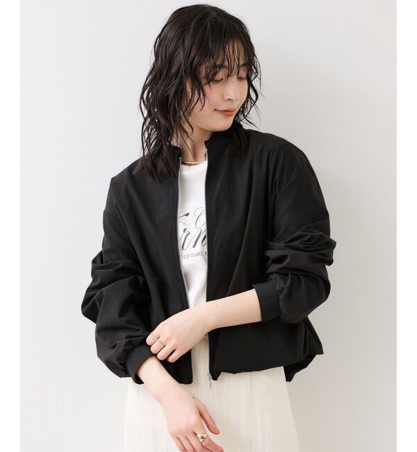 VIS「ボリュームバルーンブルゾン/UVケア・イージーケア」|ブルゾン・スタジャン|