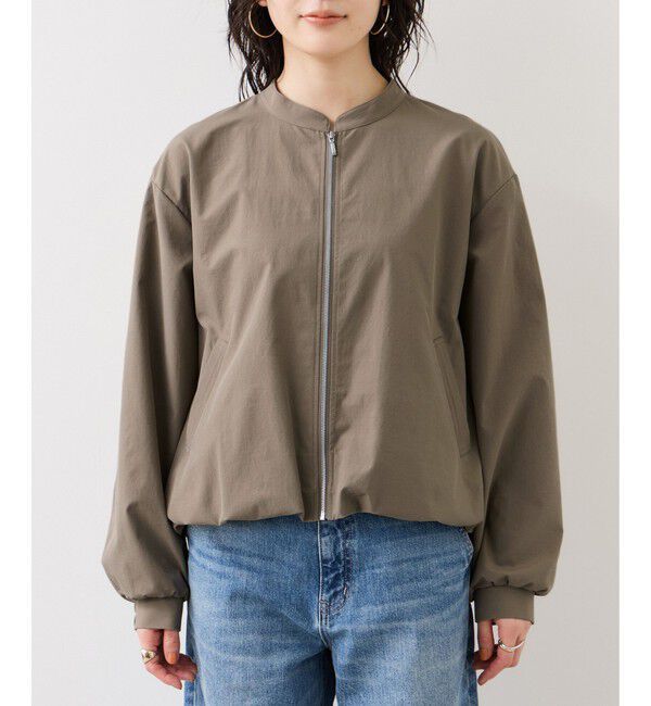 VIS「ボリュームバルーンブルゾン/UVケア・イージーケア」|ブルゾン・スタジャン|