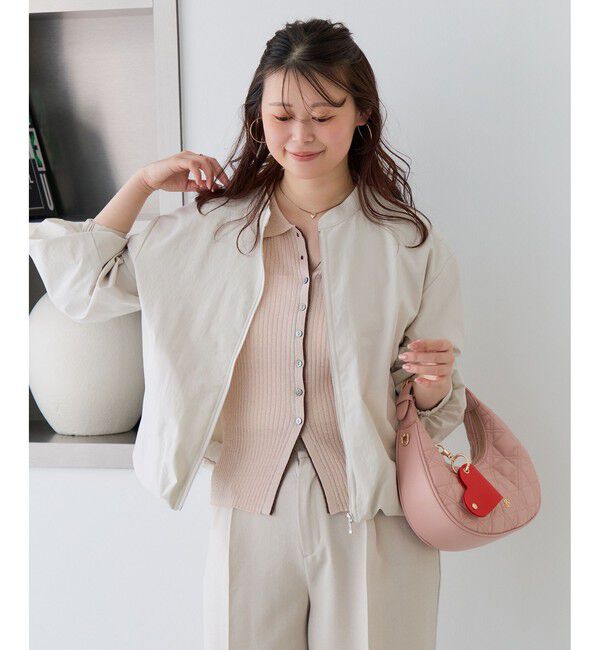 VIS「ボリュームバルーンブルゾン/UVケア・イージーケア」|ブルゾン・スタジャン|