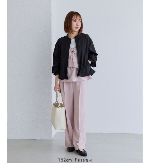 VIS「ボリュームバルーンブルゾン/UVケア・イージーケア」|ブルゾン・スタジャン|