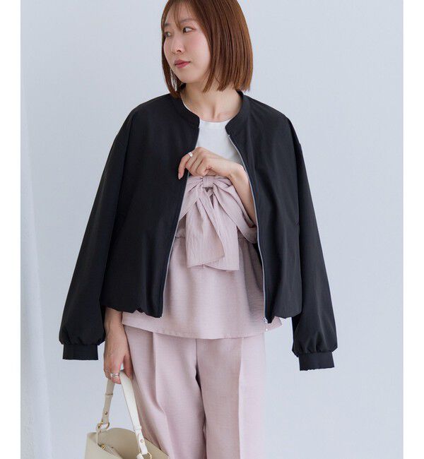 VIS「ボリュームバルーンブルゾン/UVケア・イージーケア」|ブルゾン・スタジャン|