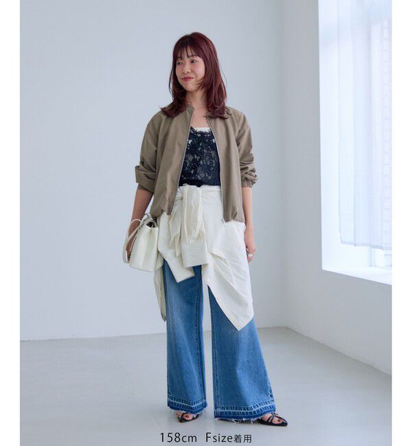 VIS「ボリュームバルーンブルゾン/UVケア・イージーケア」|ブルゾン・スタジャン|