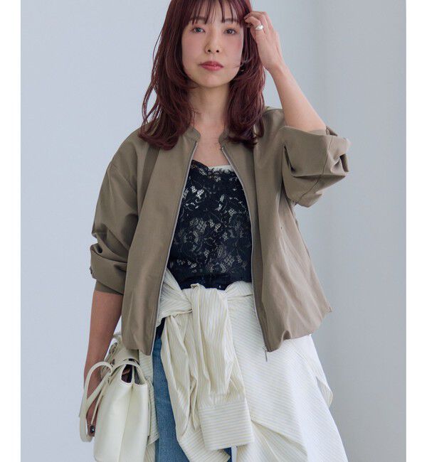 VIS「ボリュームバルーンブルゾン/UVケア・イージーケア」|ブルゾン・スタジャン|