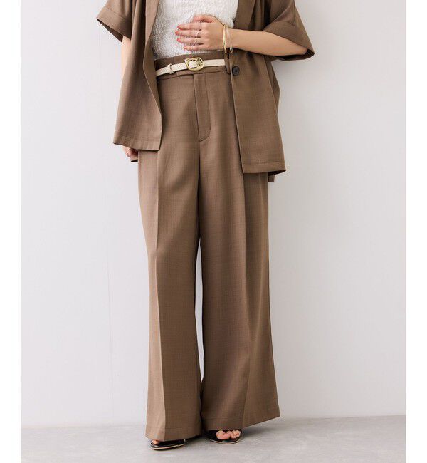 VIS「フラット18mm幅ニュアンス変形サークルバックルベルト/一部WEB限定カラー」|ベルト|