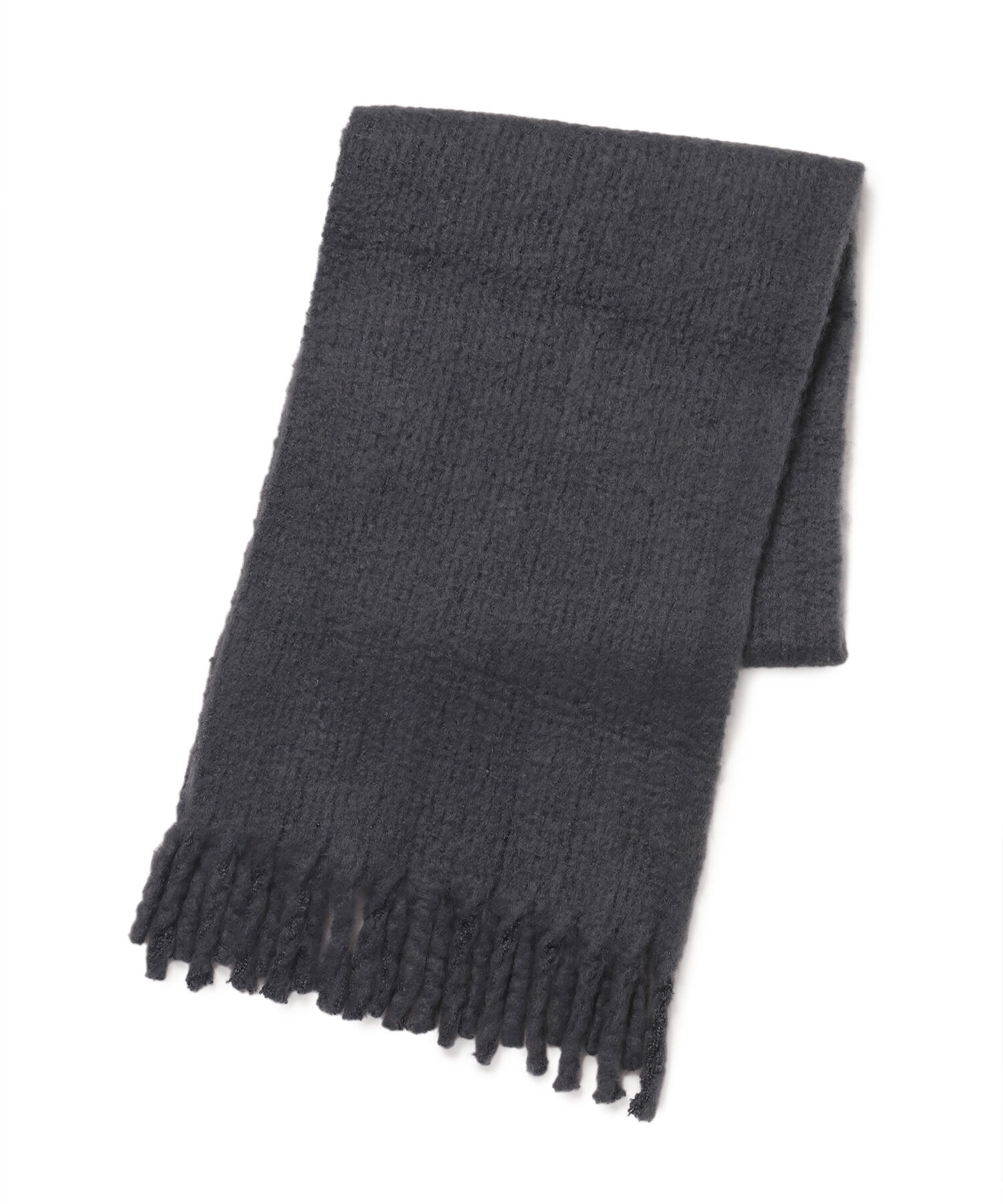 ROPE PICNIC PASSAGE「バルキーフリンジリブマフラー」|マフラー|