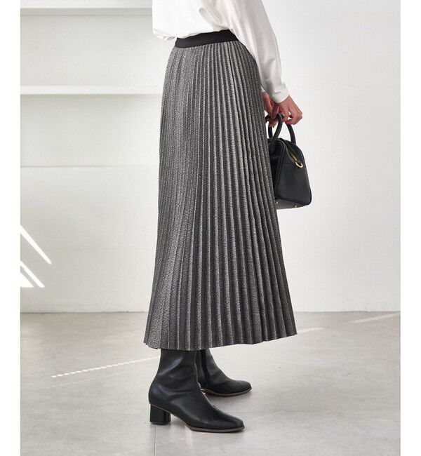 Rope&rsquo;Picnic「ラメチェックプリーツスカート/着丈が選べる」|スカート|