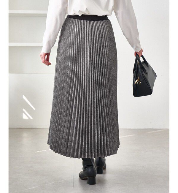 Rope&rsquo;Picnic「ラメチェックプリーツスカート/着丈が選べる」|スカート|