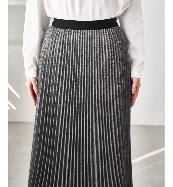 Rope&rsquo;Picnic「ラメチェックプリーツスカート/着丈が選べる」|スカート|