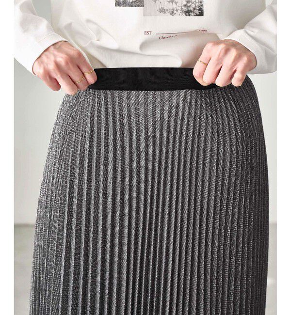 Rope&rsquo;Picnic「ラメチェックプリーツスカート/着丈が選べる」|スカート|