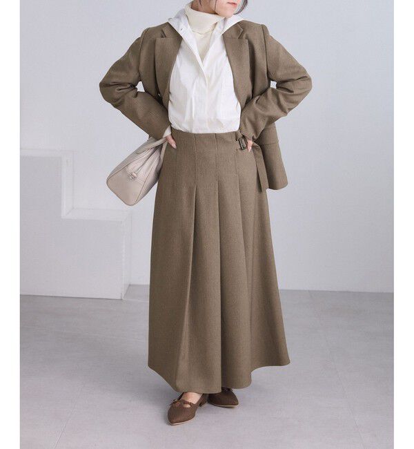 Rope&rsquo;Picnic「【低身長・小柄さんサイズ】レディハンサムシリーズ ウールライク金ボタンジャケット(総裏地)」|テーラードジャケット|