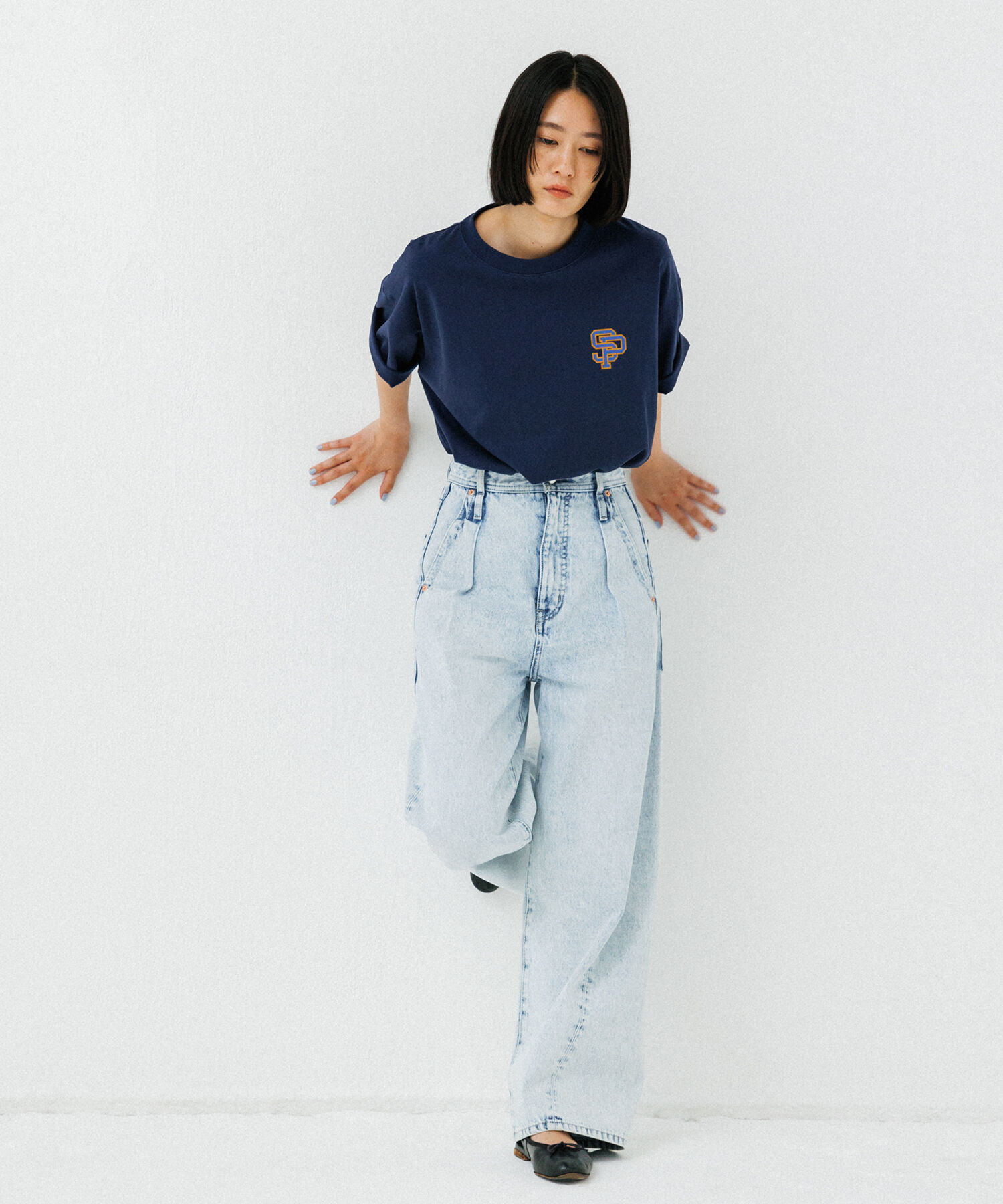 ADAM ET ROPE'「《別注》【SPALDING/スポルディング】LOGO TEE / UNISEX」|Tシャツ・カットソー|