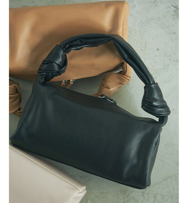 ADAM ET ROPE'「【PFT】Fuka musubi Small バッグ」|ハンドバッグ|ブラック(01)