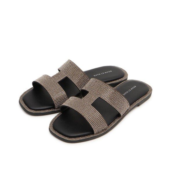 ADAM ET ROPE'「Iストラップラインストーンサンダル」|サンダル|