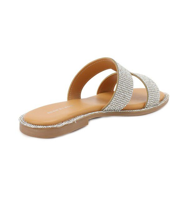 ADAM ET ROPE'「Iストラップラインストーンサンダル」|サンダル|