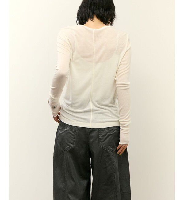 ADAM ET ROPE'「リブコンビロンT」|Tシャツ・カットソー|