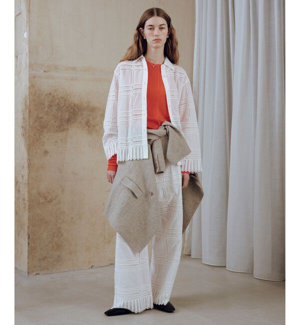 ADAM ET ROPE'「リブコンビロンT」|Tシャツ・カットソー|