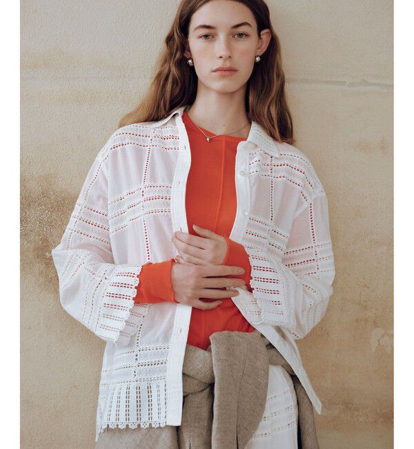 ADAM ET ROPE'「リブコンビロンT」|Tシャツ・カットソー|