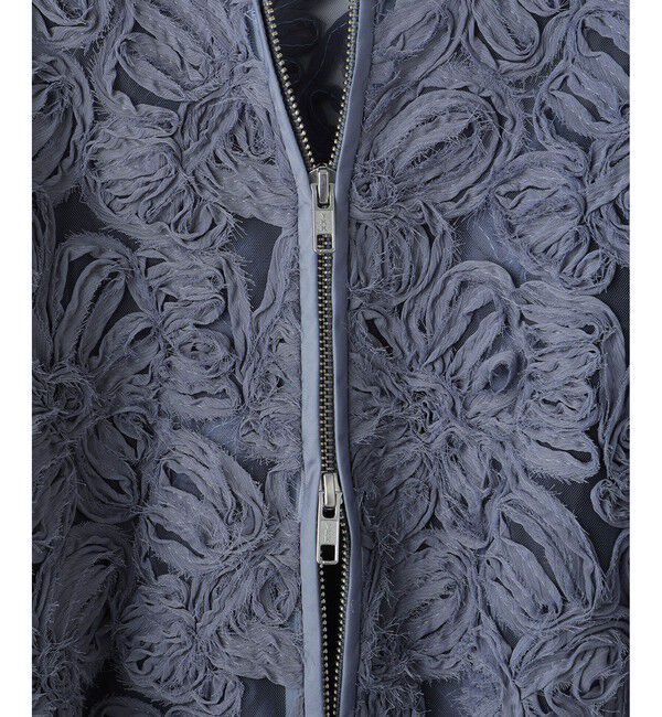 ADAM ET ROPE'「ラインアートレースブルゾン」|ブルゾン・スタジャン|