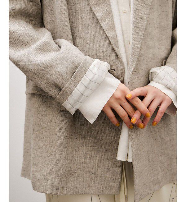 ADAM ET ROPE'「リネンジャケット」|テーラードジャケット|